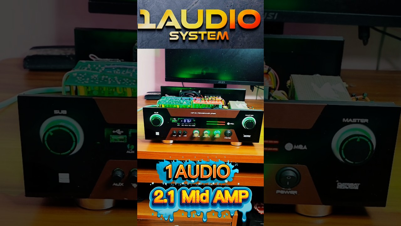 அற்புதமான👑 2.1 Mid /Treble /Bass Amplifiers✅💸 | Bluetooth | @1AudioSystem_official #audio #diy