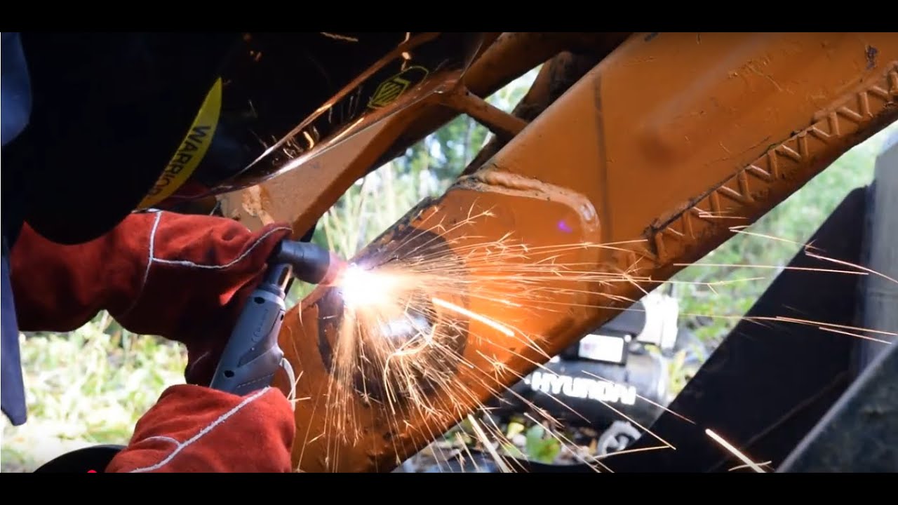 Plasmagouging, welding and lineboring bushing housing