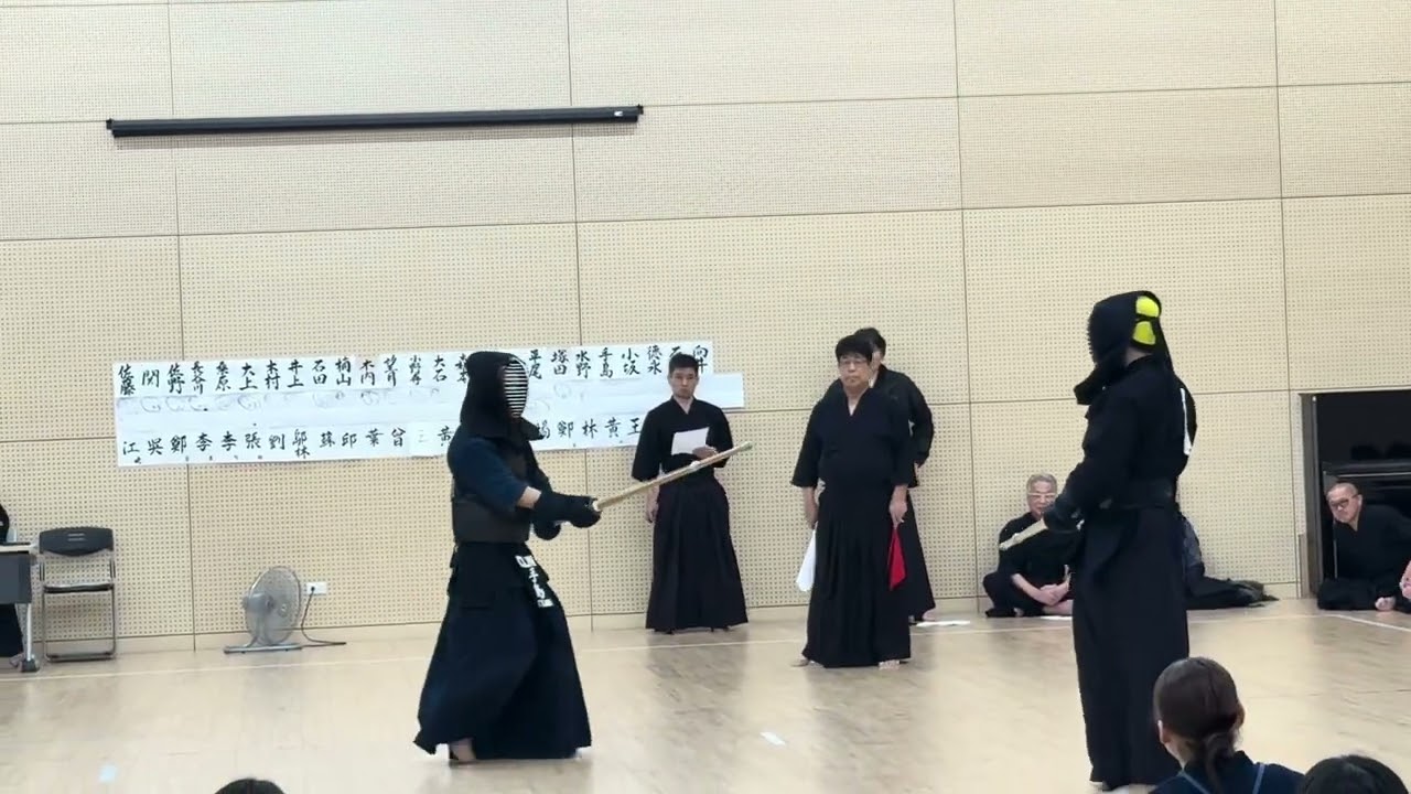  関西学剣連台灣交流團體戰5將 黃勁暠(白）VS 手島 将吾(紅）