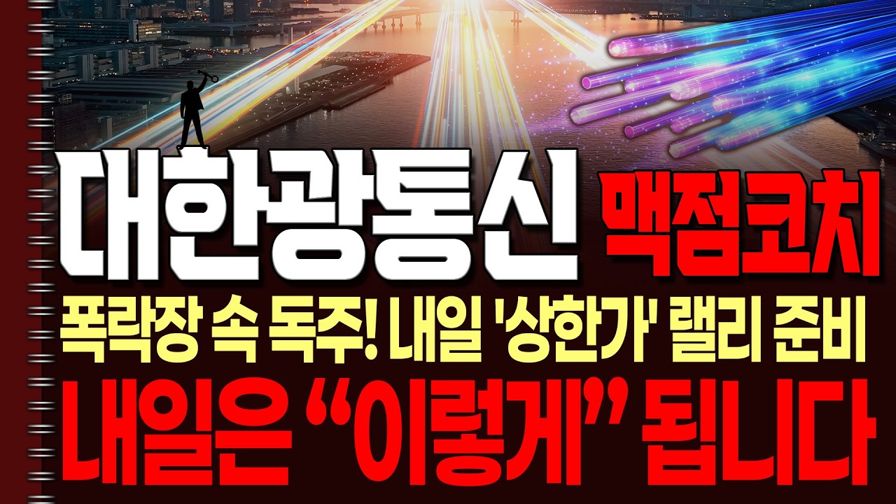 [대한광통신 주가전망] 나 홀로 급등! 구글이 찍은 