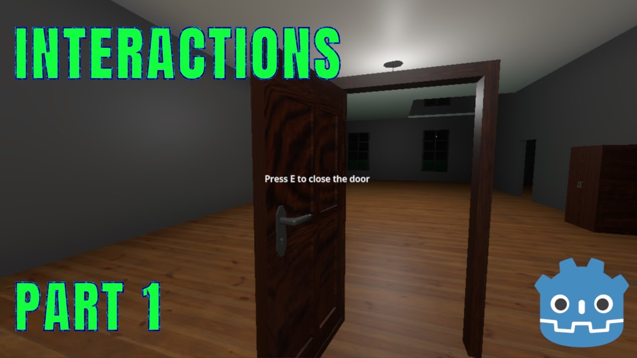 How to Make a BETTER Object Interaction System in Godot 3D – Part 1 (Door with COLLISION)