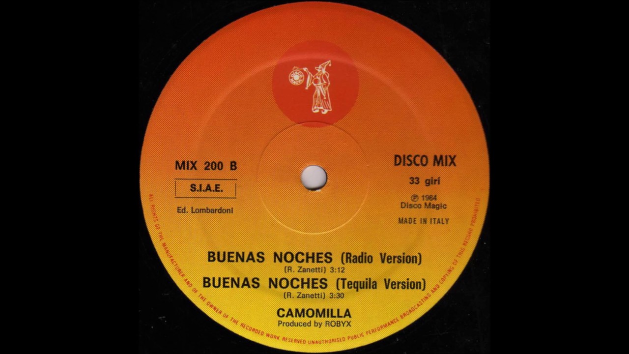 Camomilla - Buenas Noches (Tequila Version). Italo Disco 1984
