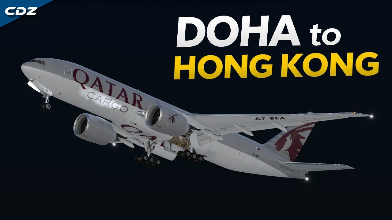 Long Haul Special - Doha to Hong Kong With Flight Factor 777-F - X Plane 12