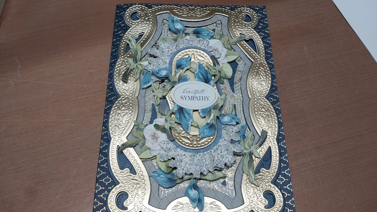 Ugh, Sympathy card with Anna Griffin 3D braided concentric dies, let's make it 