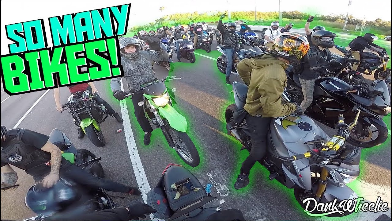 It's A Free For All - Massive Group Ride Out!