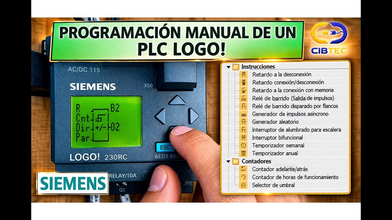 Programaci&oacute;n manual de un PLC LOGO!