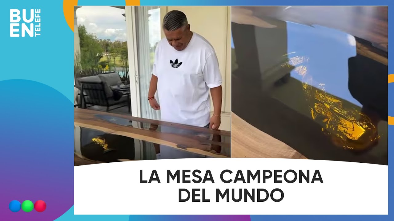 ASÍ se CREÓ la MESA con la COPA DEL MUNDO para “Chiqui” TAPIA #BuenTelefe