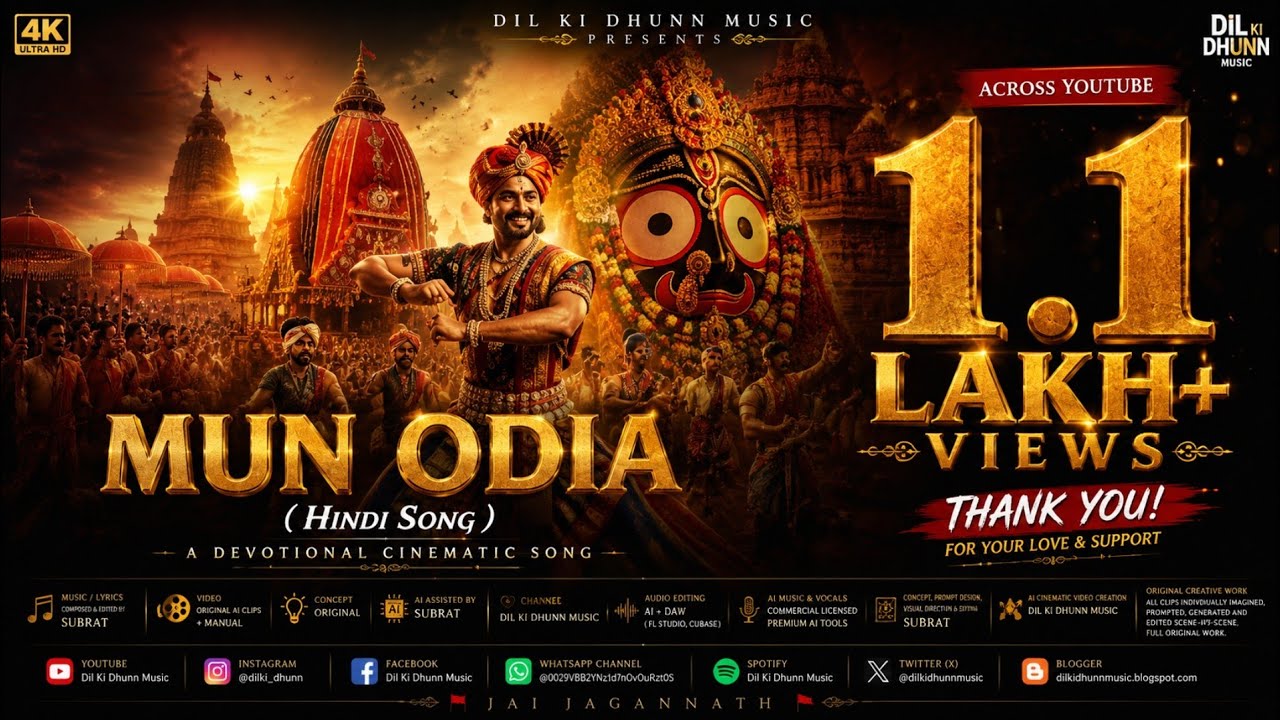 MUN ODIA – Pride of Odisha | Official Hindi Song | Dil Ki Dhunn Music