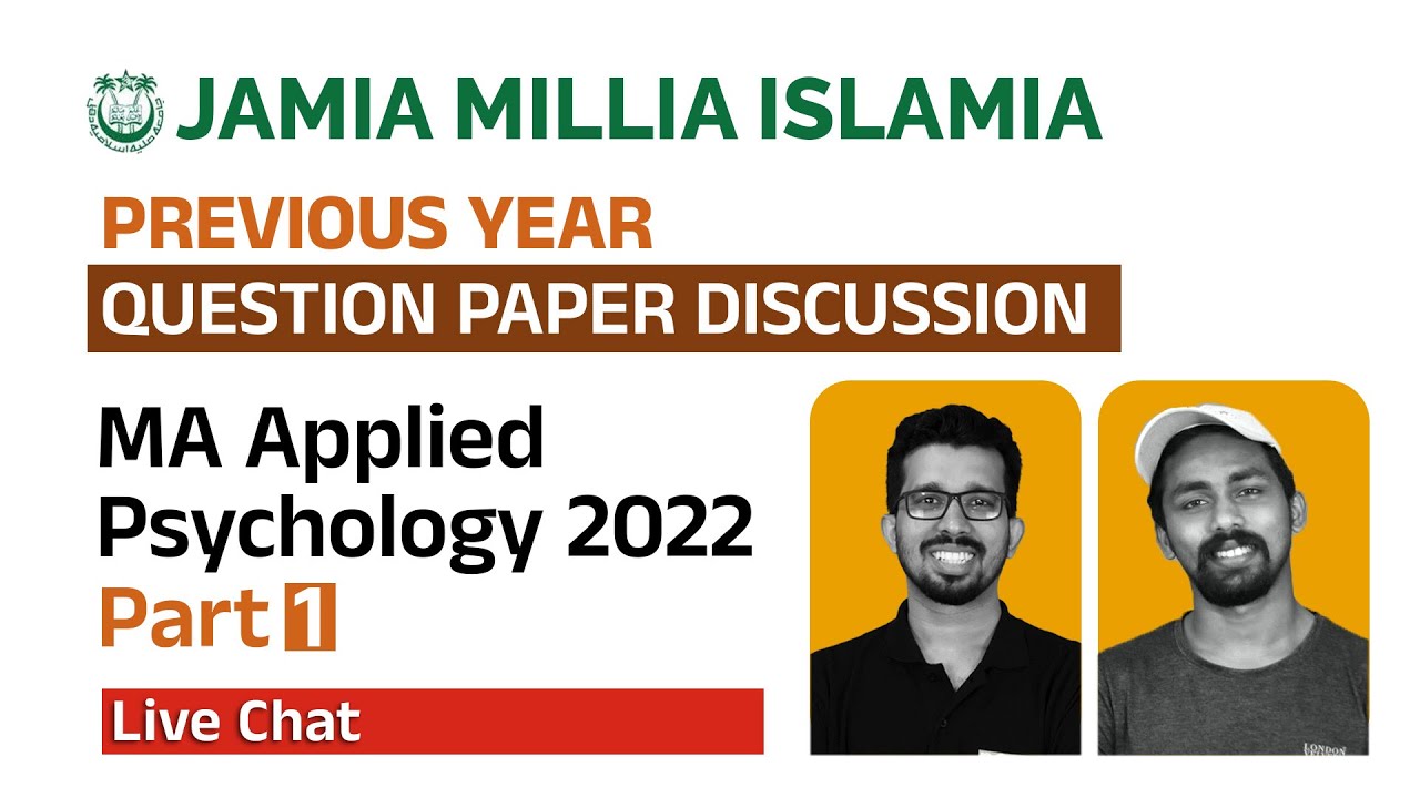 JAMIA PSYCHOLOGY PREVIOUS YEAR QUESTION PAPER DISCUSSION |PEPP