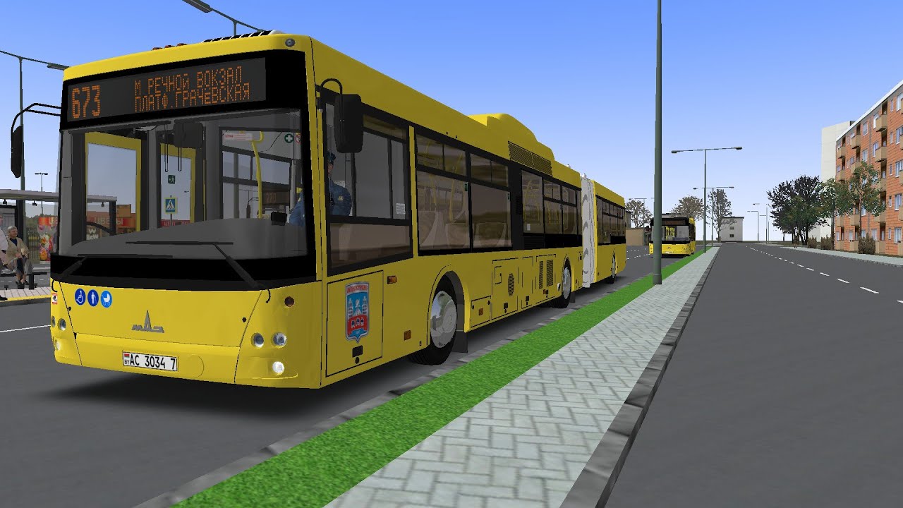 OMSI 2  Steam Edition. W.I.P. Москва Северный округ. Маршрут 673 М. Речной вокзал - Пл. Грачёвская