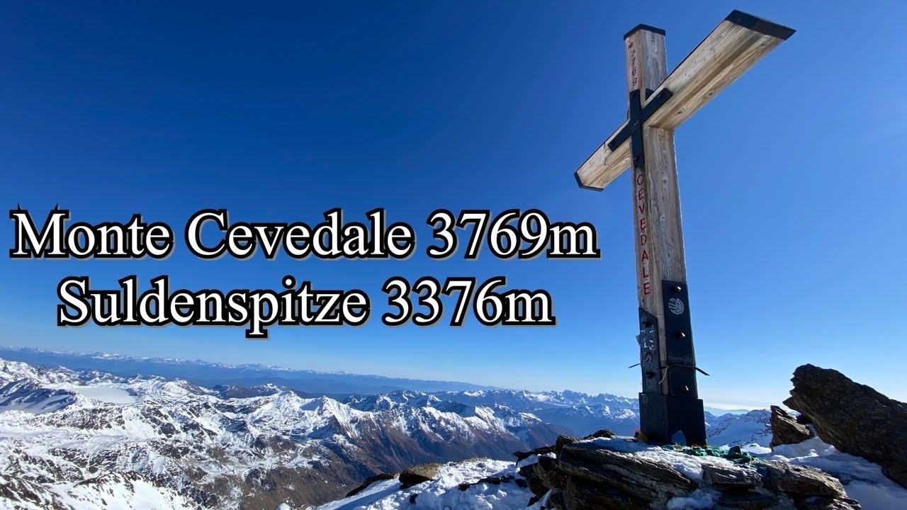 Monte Cevedale 3769m/ Suldenspitze 3376m/Ortler Alpen/Südtirol