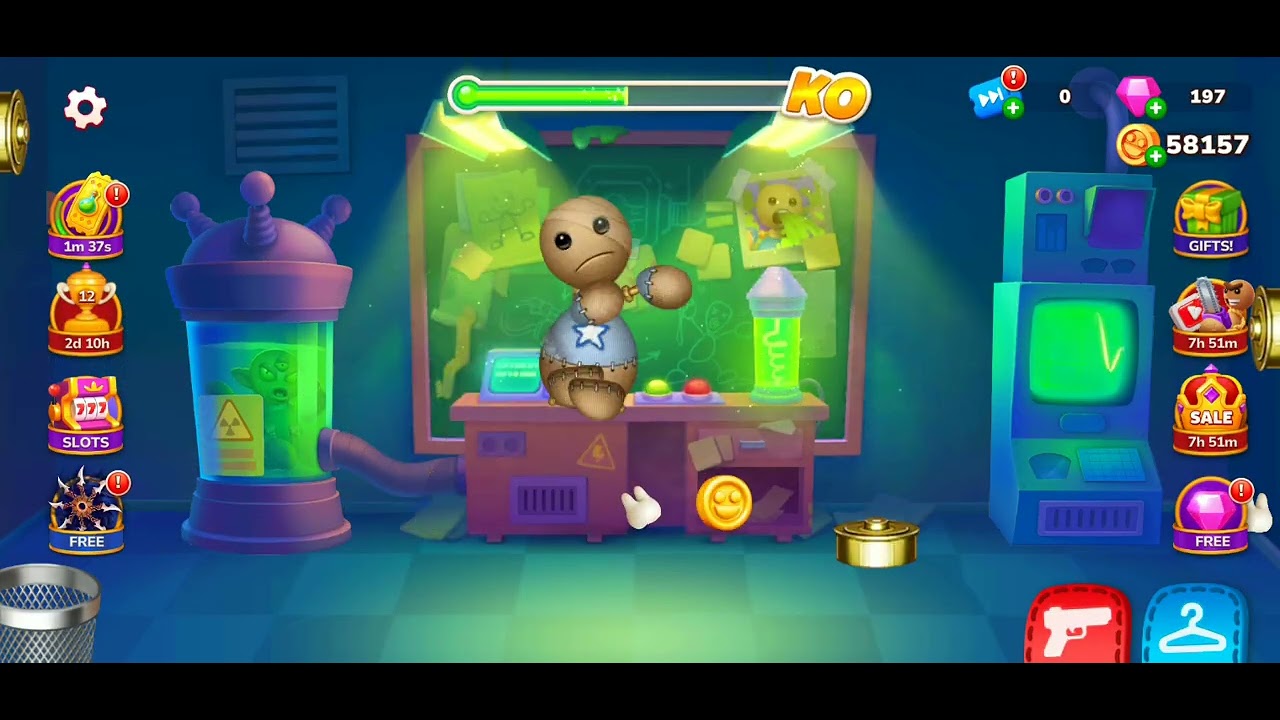 Играю в kick the buddy