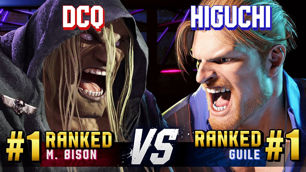 SF6 ▰ DCQ (#1 Ranked M.Bison) vs HIGUCHI (#1 Ranked Guile) ▰ High Level Gameplay