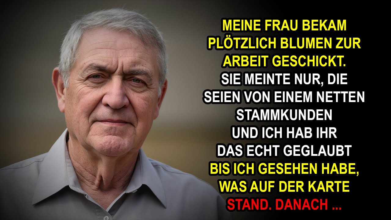 „Nur von einem netten Kunden“, sagte meine Frau – doch die Karte verriet alles