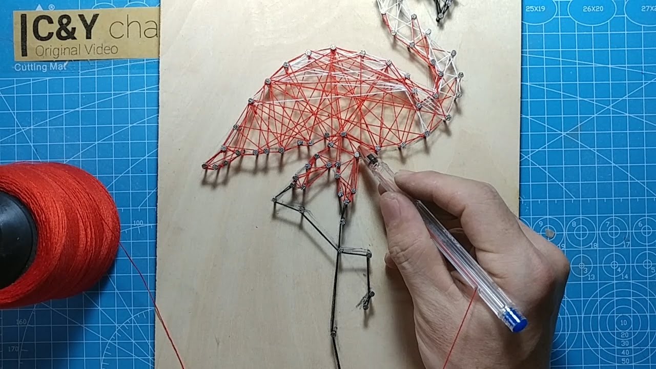 Very simple! DIY string art pen | MAKE PASTEL PICTURE PEN |tool for string art