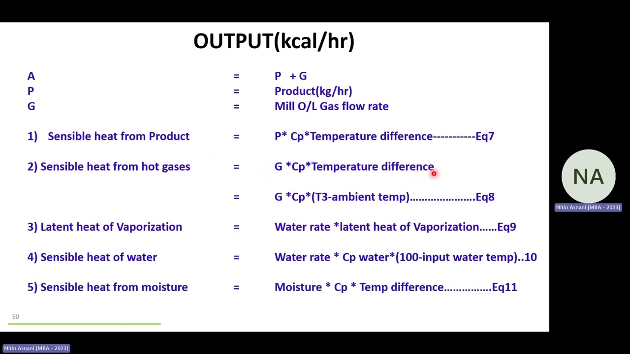 Concept of Mass & Energy Balance in Vertical Roller Mill in the Cement Industry -PART3