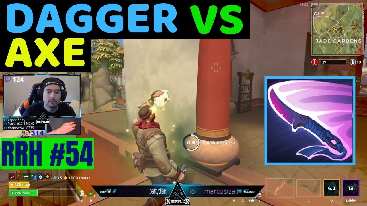 Dagger vs Fire Throwing Axe - Realm Royale Highlights #54 (Best Moments)