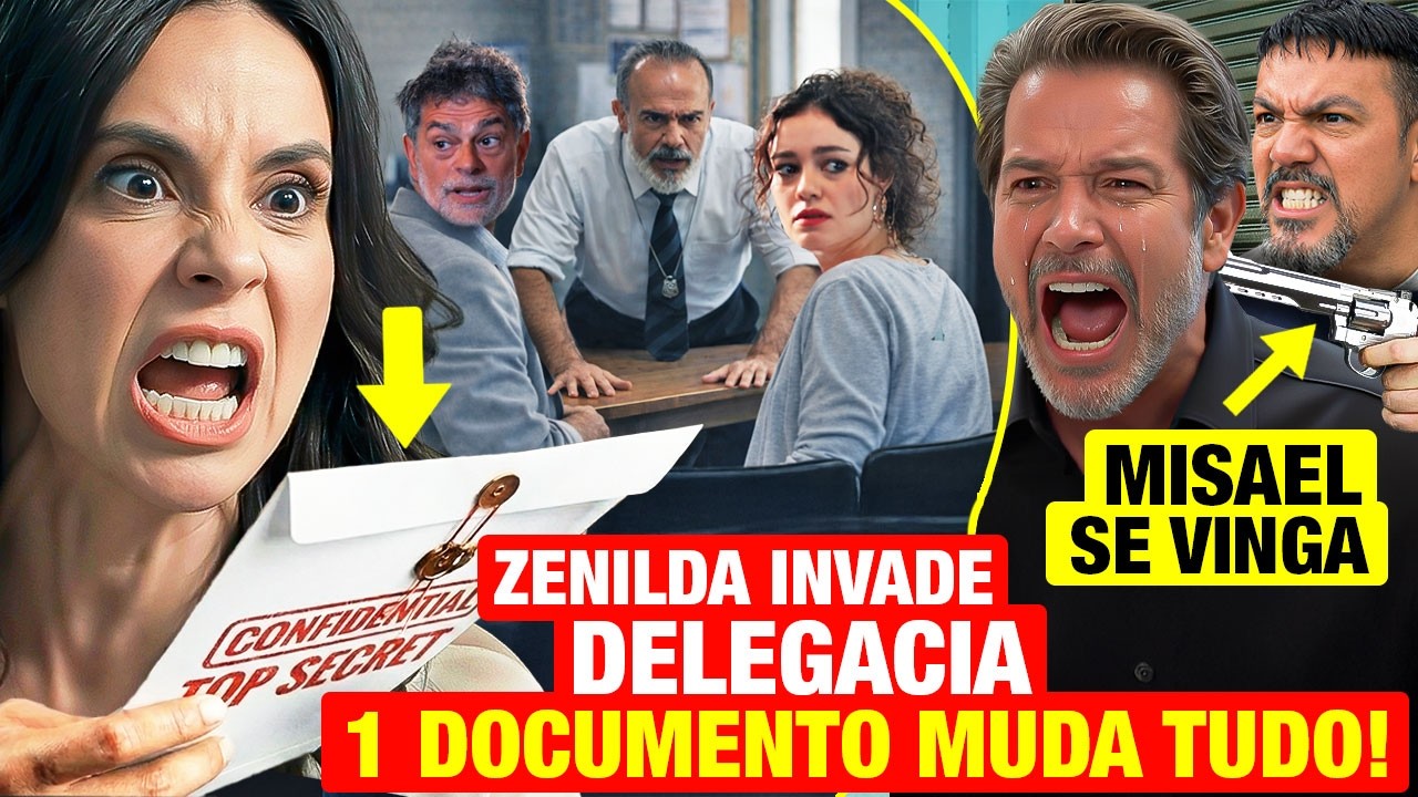 TRÊS GRAÇAS: QUARTA 11/02 - MISAEL SE VINGA E ZENILDA AJUDA ROGÉRIO  E GERLUCE - NOVELA TRÊS GRAÇAS