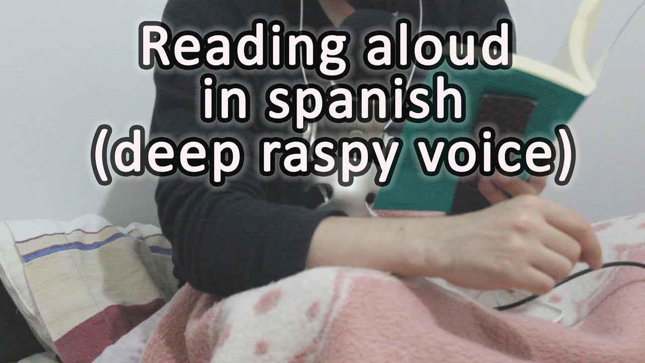 🎧 ASMR - Reading aloud in spanish ✨📖✨ [Deep & raspy male voice close to the microphone]