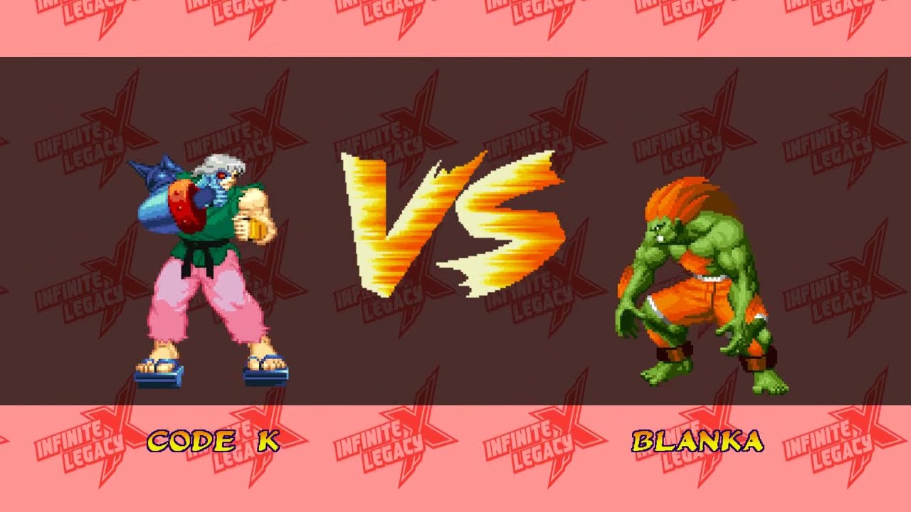 [CODE K] VS [BLANKA] | Random MUGEN Battle | Retro Fighting Games