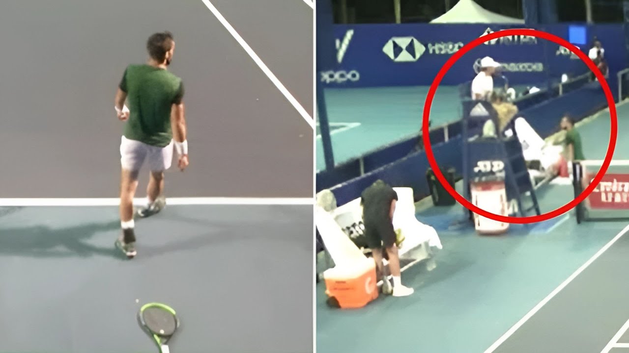 Damir Dzumhur Trashing Tennis Umpires (Part 2)