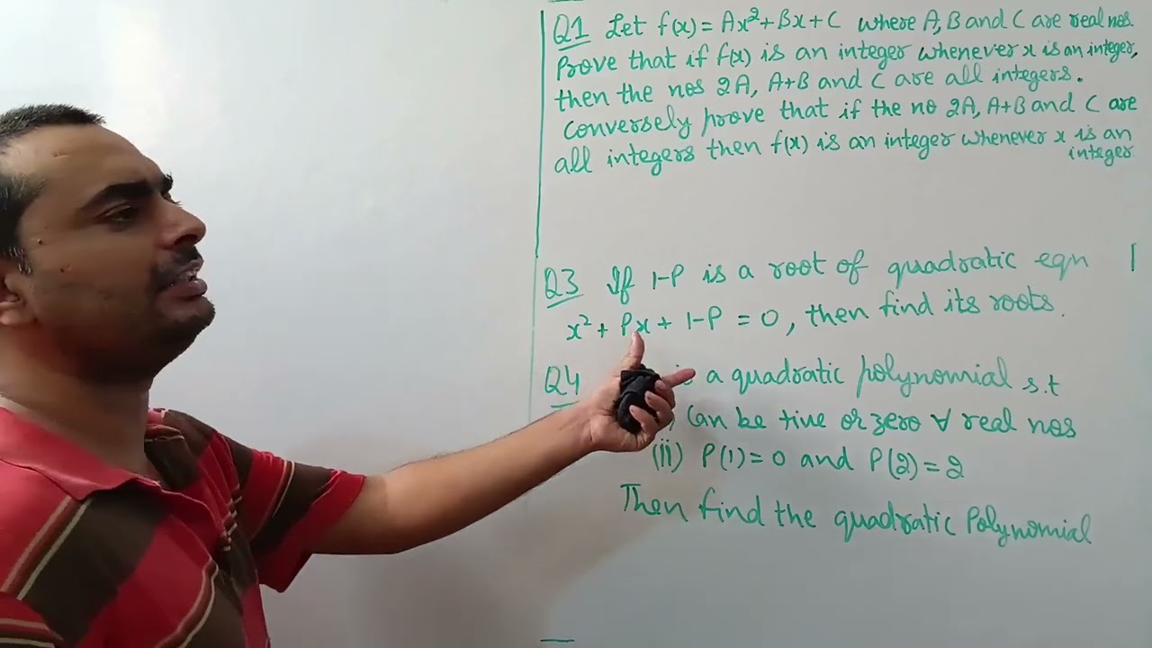 2. Some problems based on polynomials