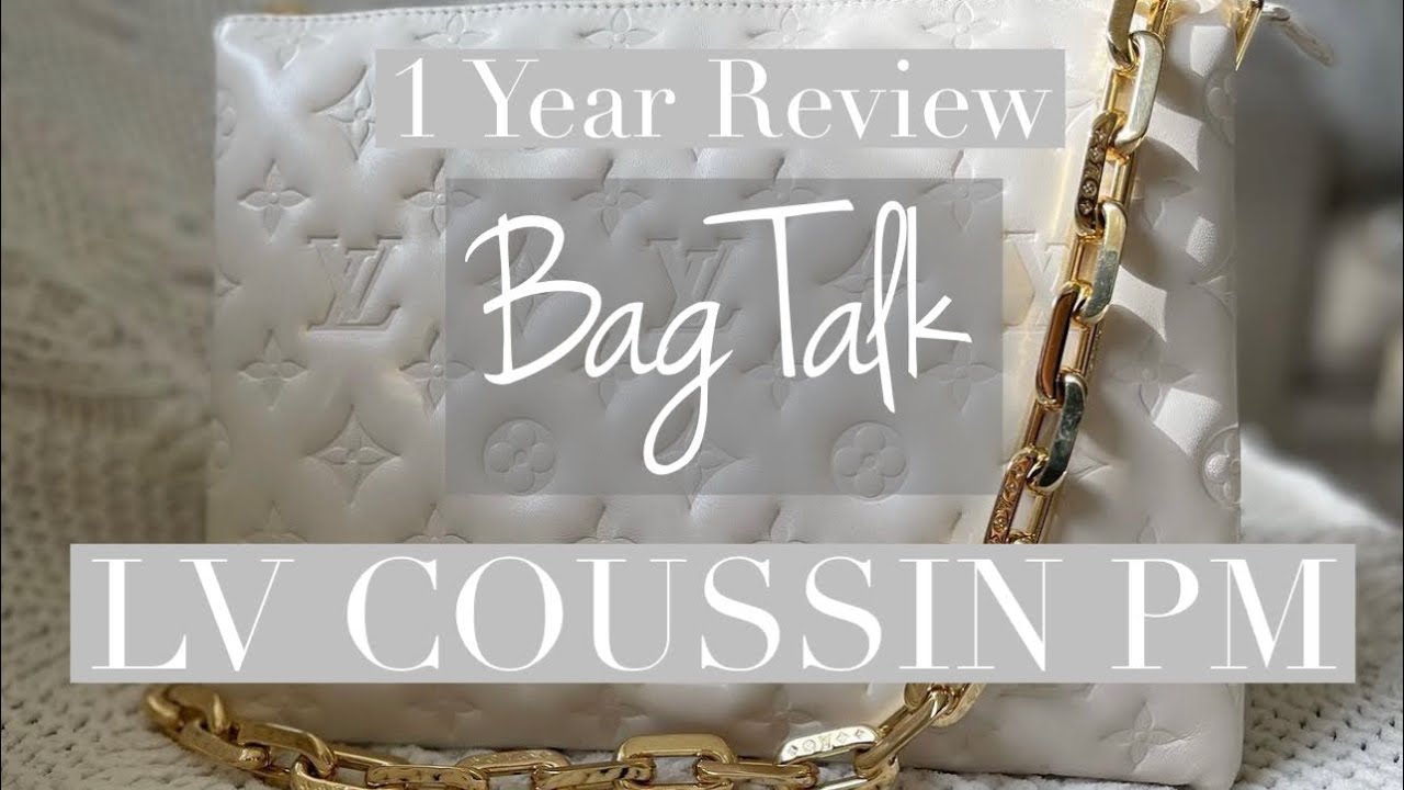 1 Yr Review | LV Coussin PM | Wear & Tear | What fits | Thoughts | Louis Vuitton