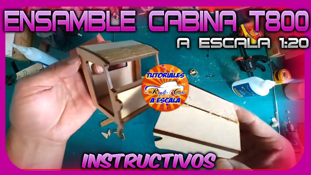 1 parte - Como ensamblar cabina T800 a escala 1:20