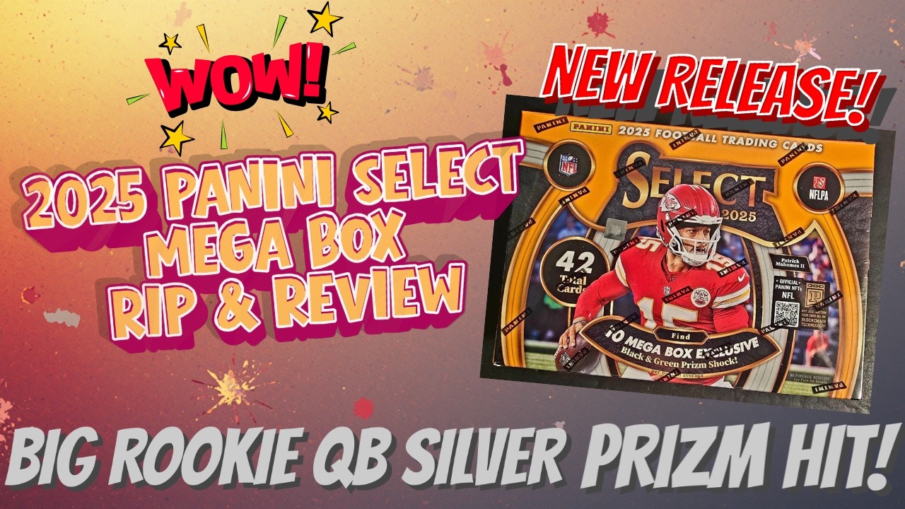 🚨НОВИНКА🚨 Обзор и распаковка мегабокса Panini Select 2025. Большой хит от новичка-квотербека, обл...
