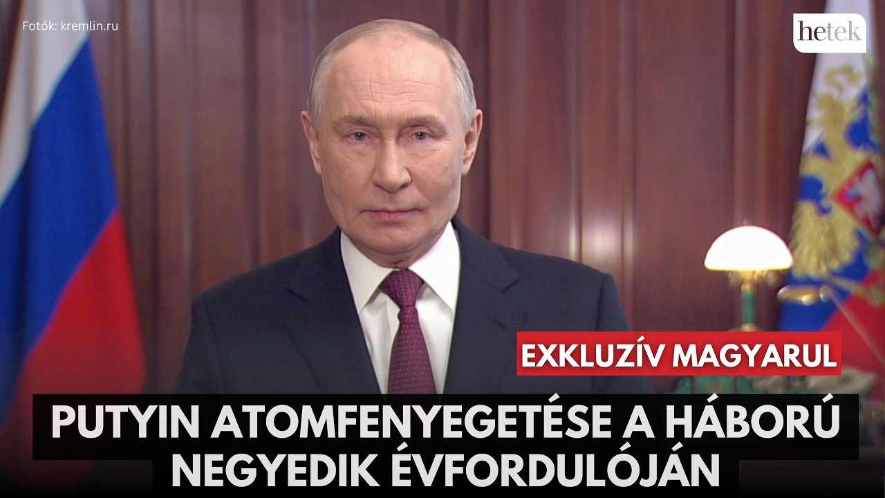 Putyin az orosz nukleáris triád fejlesztését ígérte a háború negyedik évfordulóján