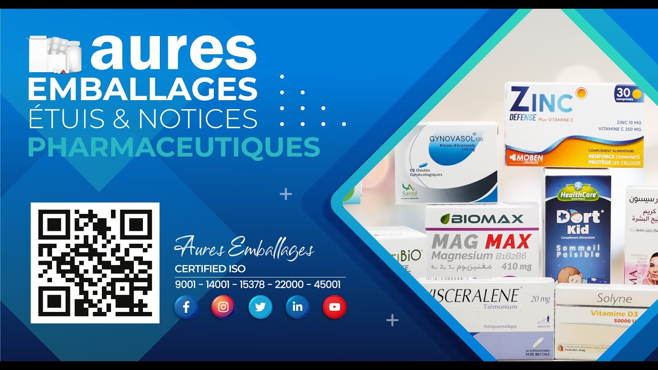 Aures Emballages : Présentation du segment pharmaceutique.