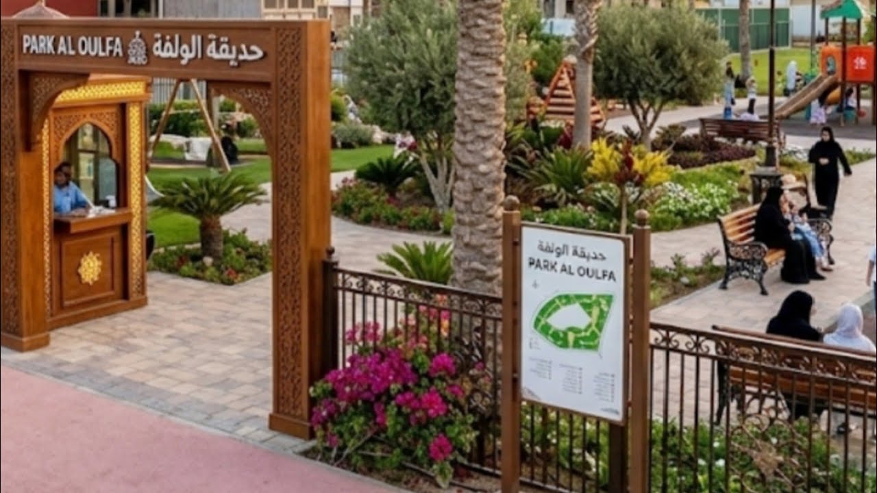 🚶🏻‍♀️تعالوا نعيش🛝لحظات السعادة⛹️في منتزه الولفة