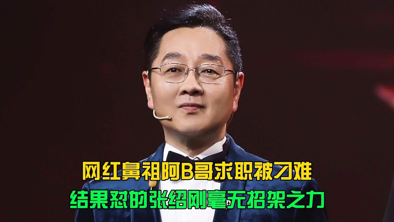 網紅鼻祖求職被刁難，阿B哥一句反懟把張紹剛懟懵 #阿B哥 #张绍刚 #求职面试 #疯狂回怼 #网红鼻祖