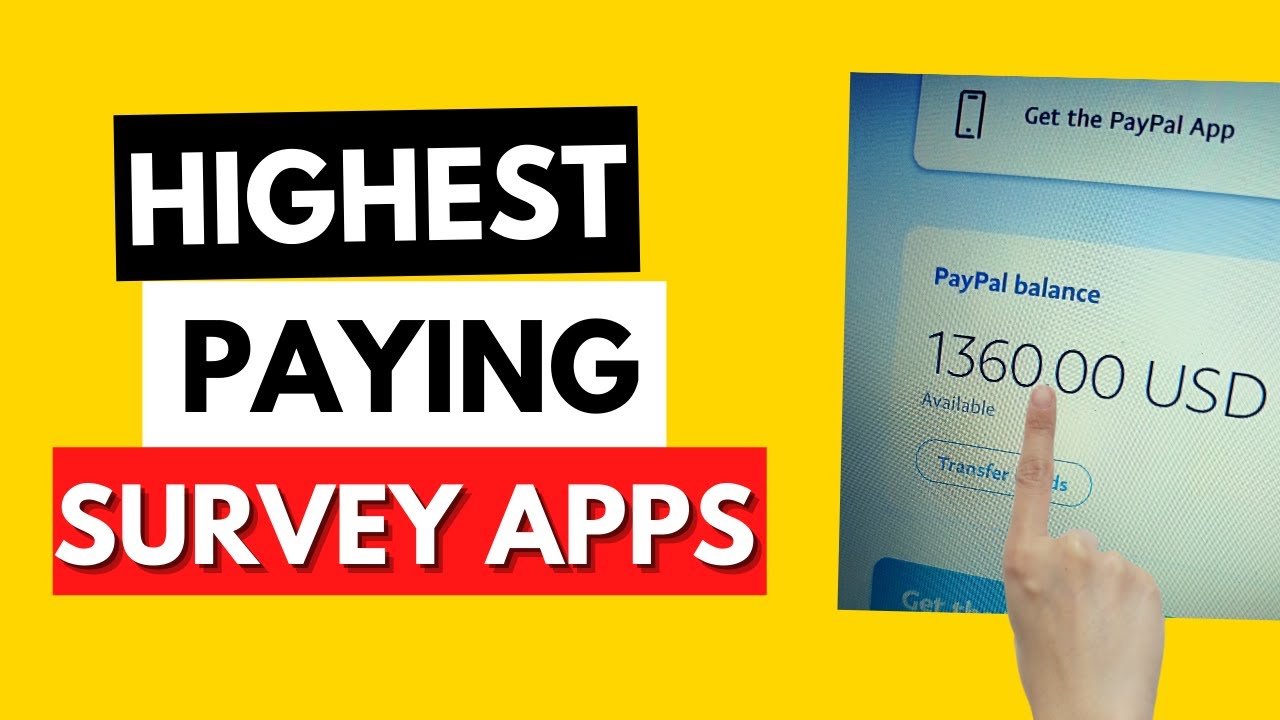 Highest Paying Survey Apps (Earn FREE PayPal Money) Make Money Online l Take Surveys Get Paid
