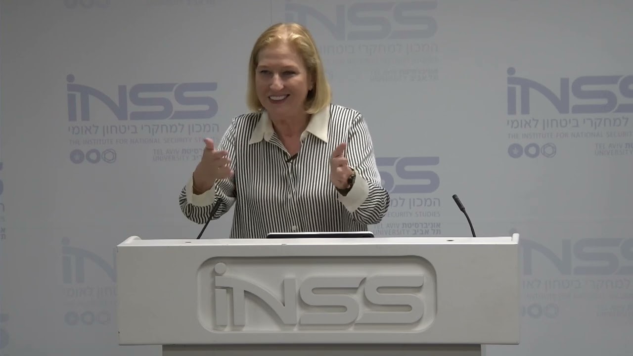 Former Min. Tzipi Livni: What Will the Continuation of the Israeli-Palestinian Conflict Look Like?