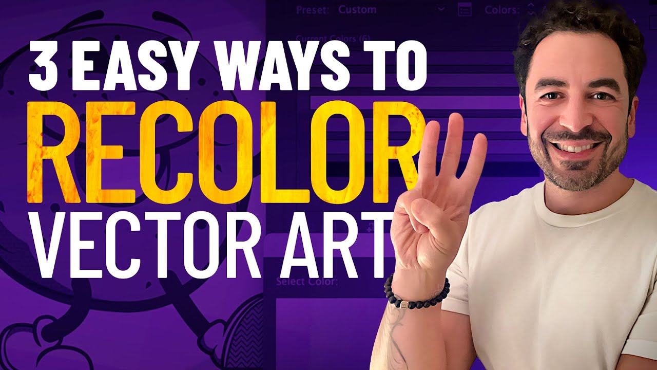 Как перекрасить иллюстрацию в Adobe Illustrator