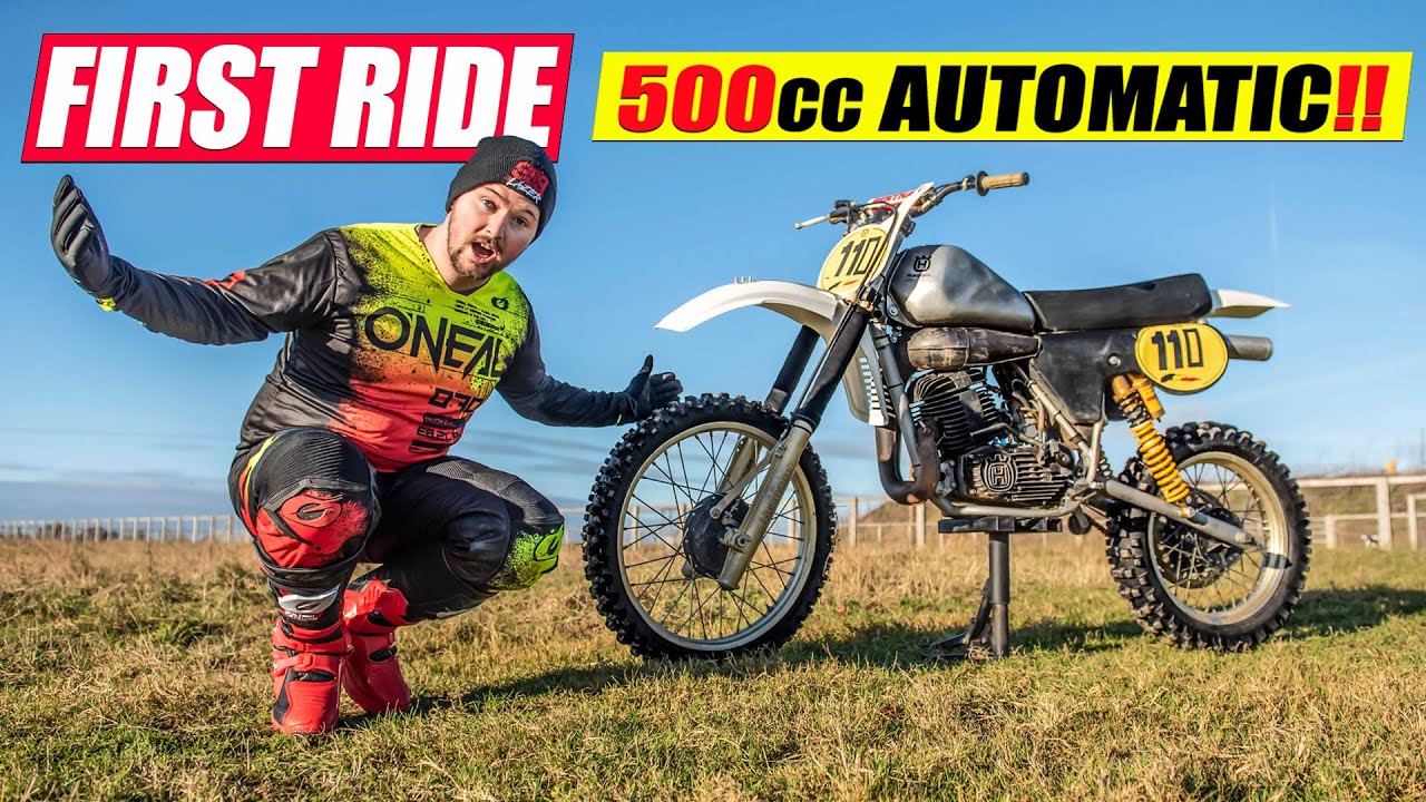 Riding an AUTOMATIC 500cc 2 Stroke Dirt Bike!