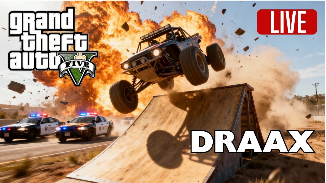 GTA V LIVE 🔴| Ramp Buggy vs Cops 😱🔥