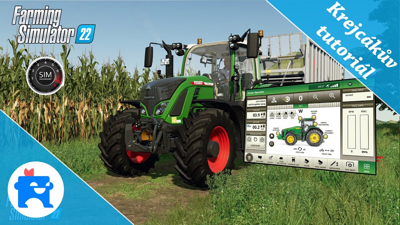 SIM DASHBOARD 📟 Reálnější hraní? 🚜 Vlastní ovládací panel? 📲 FARMING SIMULATOR  CZ/SK