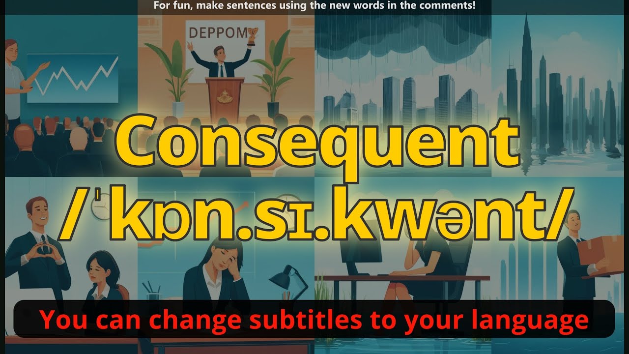 Consequent meaning with 5 examples