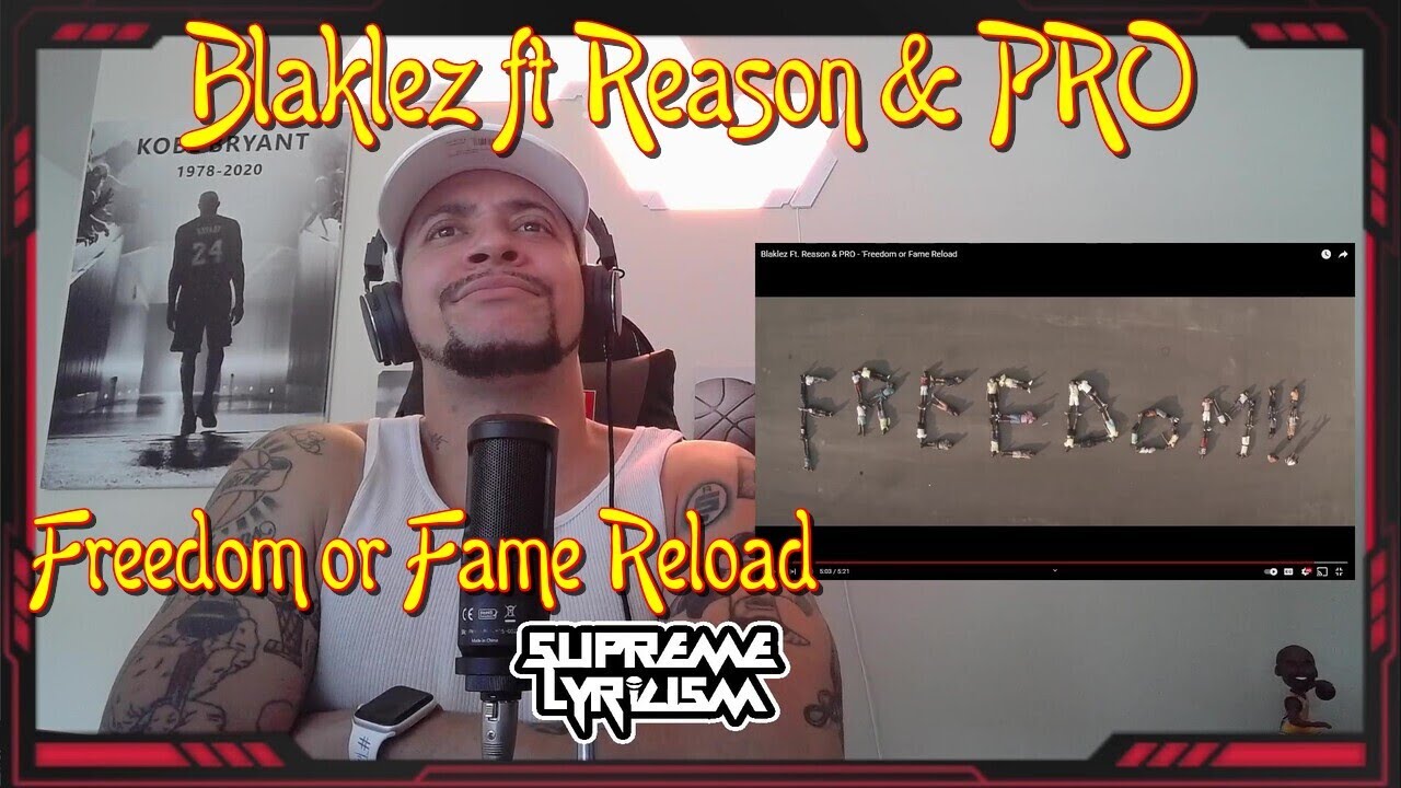 THIS HOOK THOUGH!!! Blaklez ft Reason & PRO - Freedom of Fame Reload REACTION