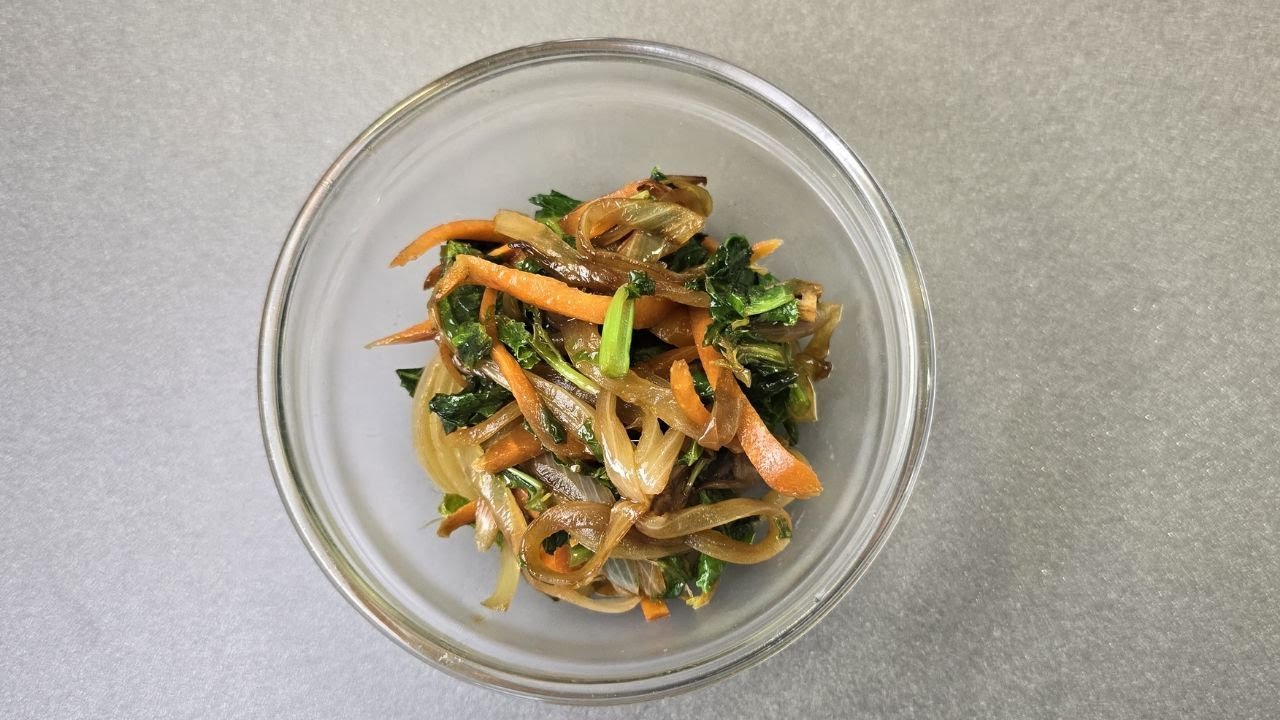 KINPIRA una de las mejores formas de preparar verduras: daikon, cebolla zanahoria - Macrobiótica