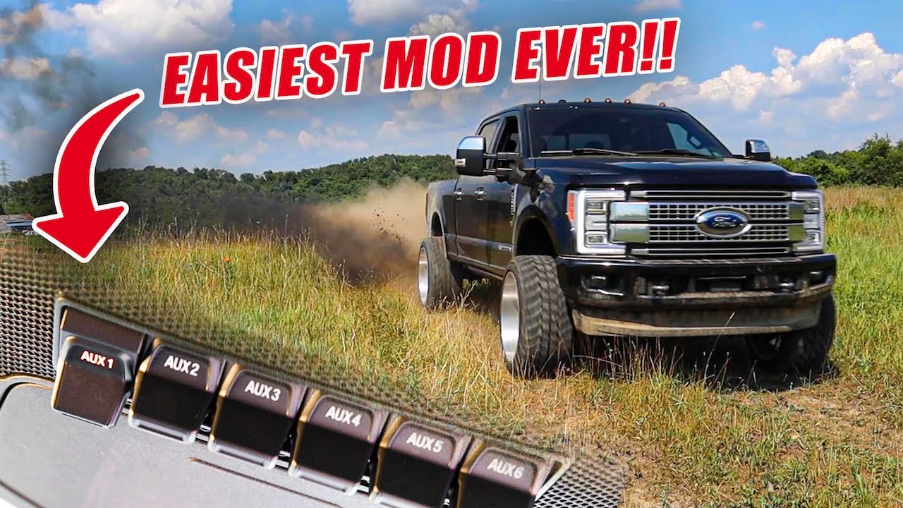 6.7 УПРАВЛЕНИЕ ТЯГОЙ Powerstroke УДАЛИТЬ - УСТАНОВИТЬ переключатель Full Send Upfitter