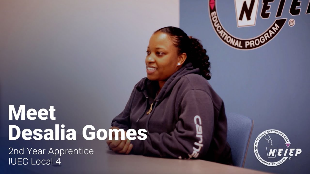 Meet Desalia Gomes, second-year Elevator Apprentice for IUEC Local 4 in Boston