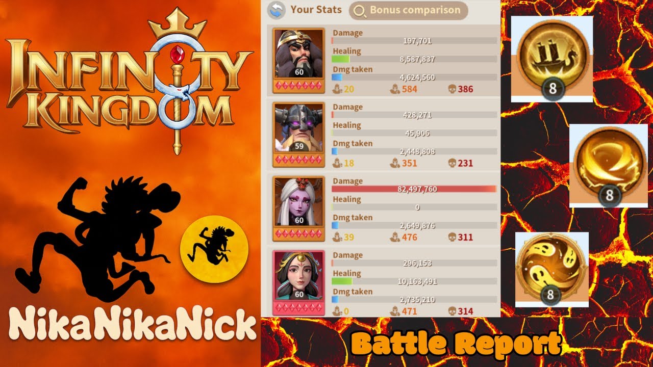 Infinity Kingdom – Another PvP Guide! – How to Read Battle Reports & Skill Procs