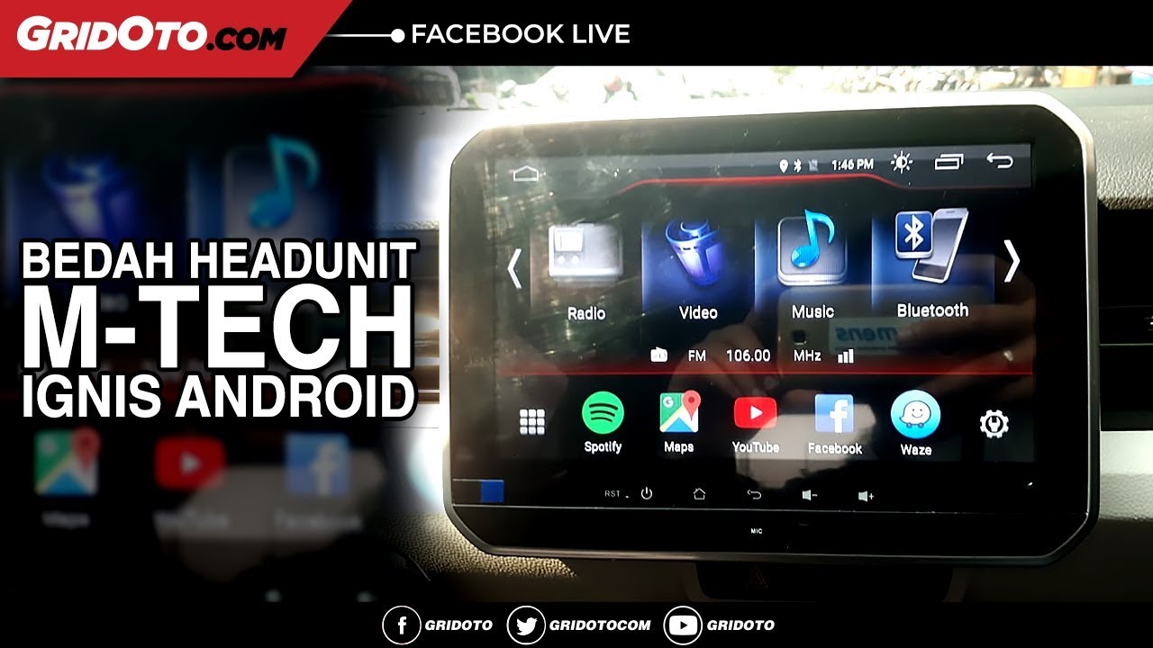 Bedah Headunit M-TECH Ignis Android