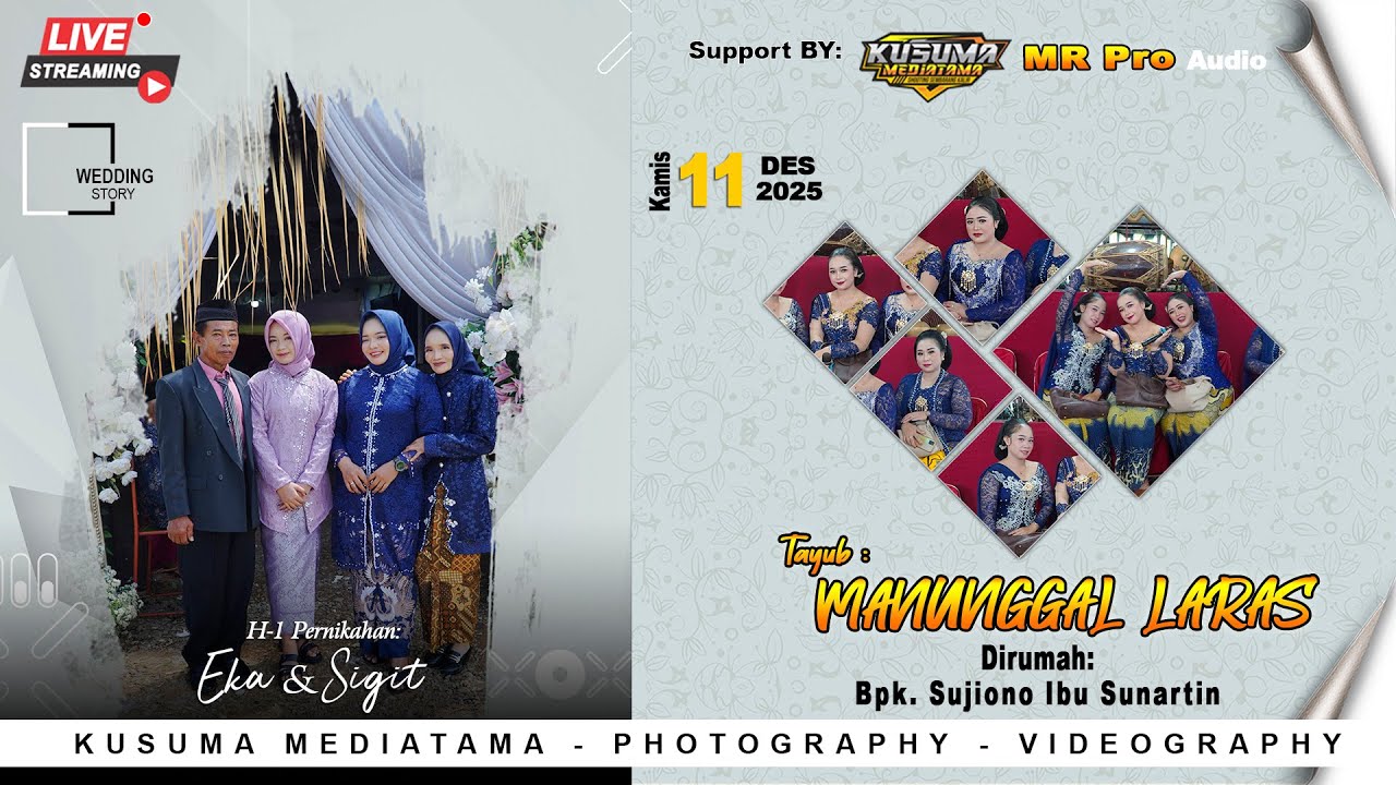 🔴Live Tayub MANUNGGAL LARAS | Di Rumah BPK. SUJIONO IBU SUNARTIN Krajan Temon Ngrayun