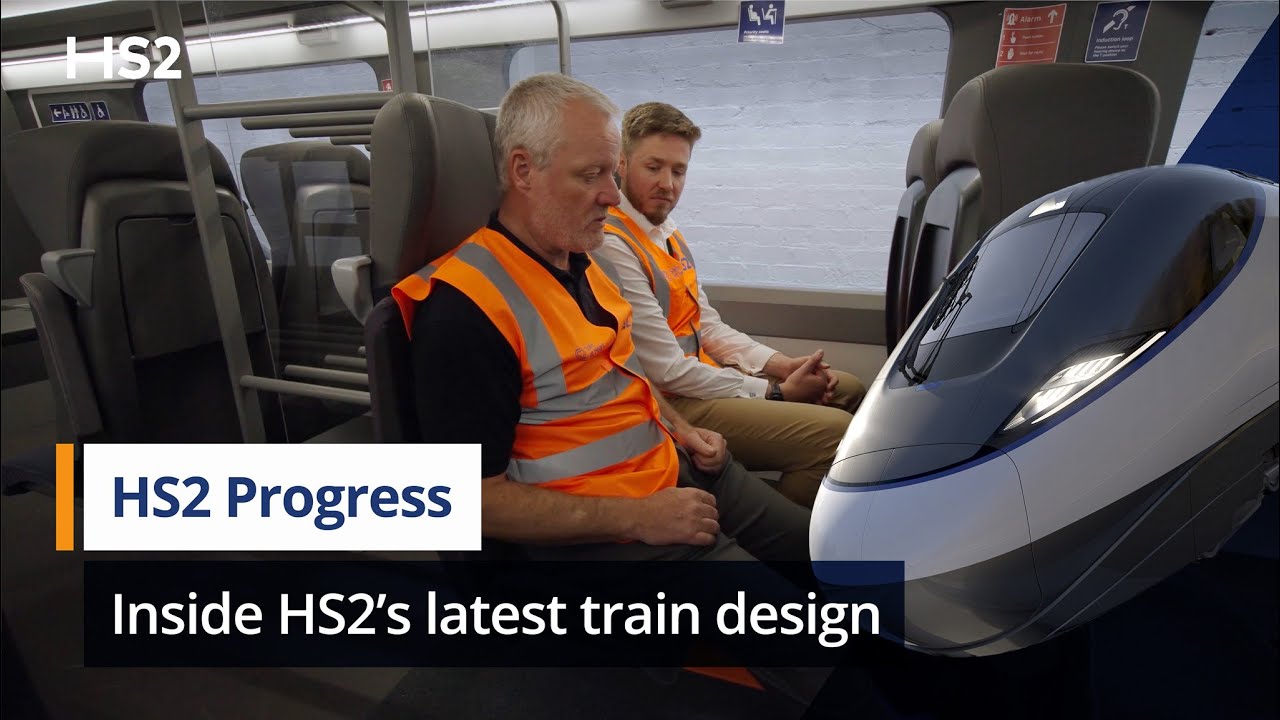 Первый взгляд на будущее высокоскоростных перевозок | Макеты поездов HS2 изнутри