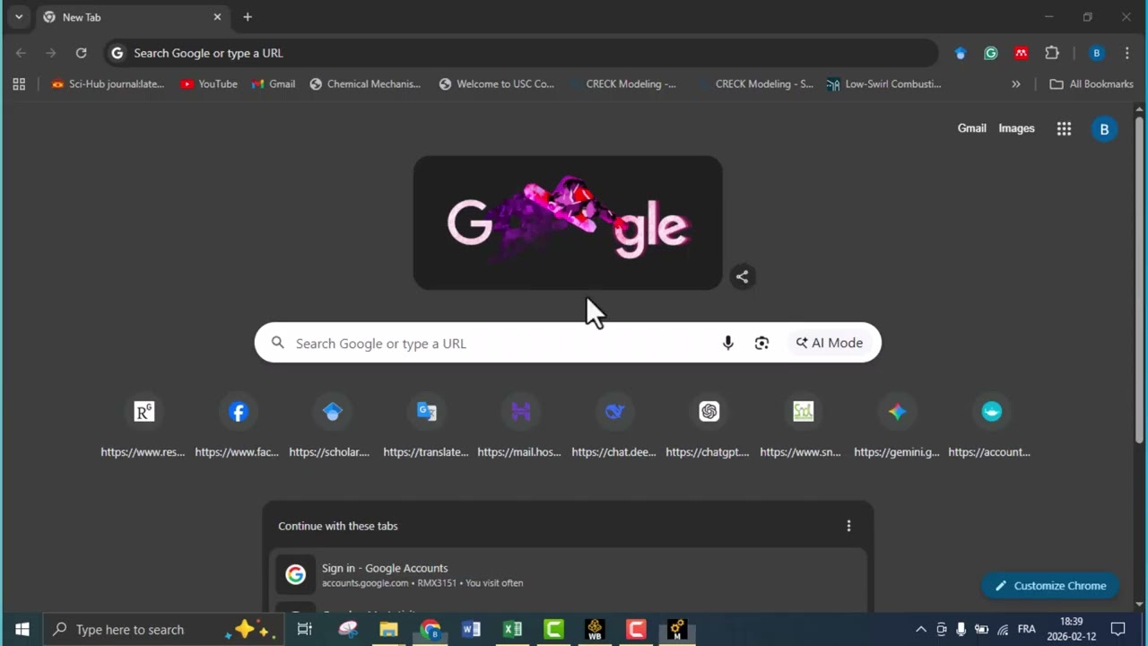 simulation jet in hot co flow burner ( PFE project ENPC)