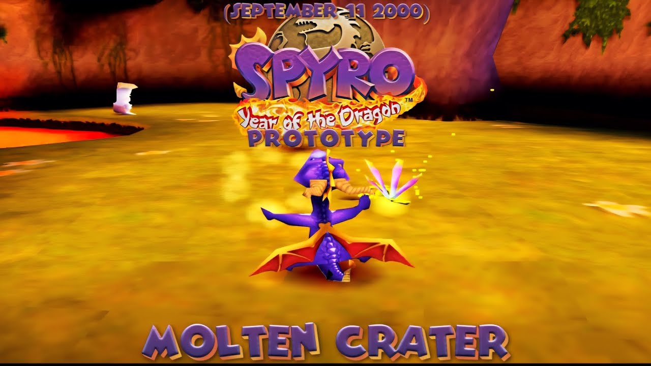 Spyro 3 Year Of The Dragon: Prototype (September 11, 2000) Part 5: Molten Crater